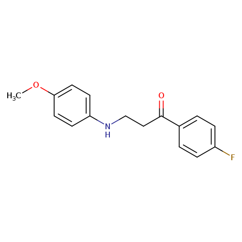 1-(4-Fluorophenyl)-3-((4-methoxyphenyl)amino)propan-1-one