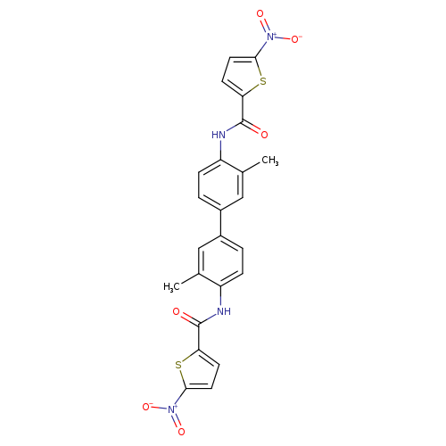 N-[3,3'-dimethyl-4'-(5-nitrothiophene-2-amido)-[1,1'-biphenyl]-4-yl]-5-nitrothiophene-2-carboxamide