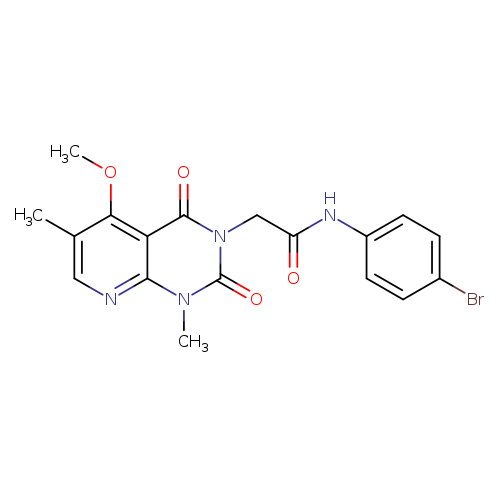 N-(4-bromophenyl)-2-{5-methoxy-1,6-dimethyl-2,4-dioxo-1H,2H,3H,4H-pyrido[2,3-d]pyrimidin-3-yl}acetamide