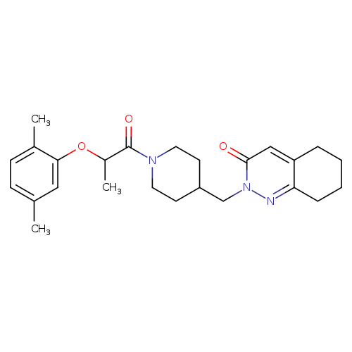 2-({1-[2-(2,5-dimethylphenoxy)propanoyl]piperidin-4-yl}methyl)-2,3,5,6,7,8-hexahydrocinnolin-3-one
