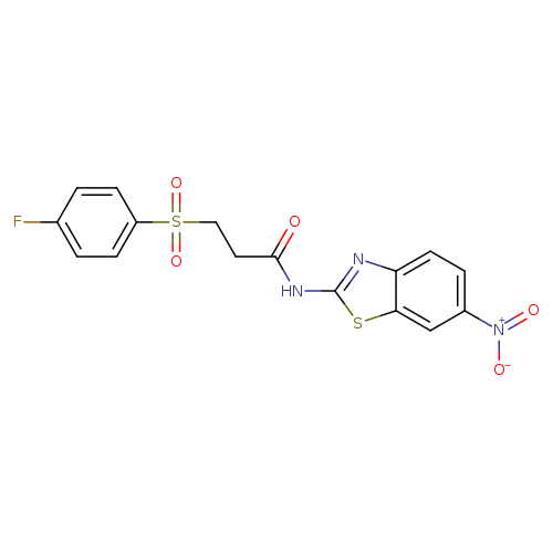 3-(4-fluorobenzenesulfonyl)-N-(6-nitro-1,3-benzothiazol-2-yl)propanamide