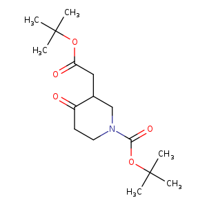 3-PIPERIDINEACETIC ACID, 1-[(1,1-DIMETHYLETHOXY)CARBONYL]-4-OXO-, 1,1-DIMETHYLETHYL ESTER
