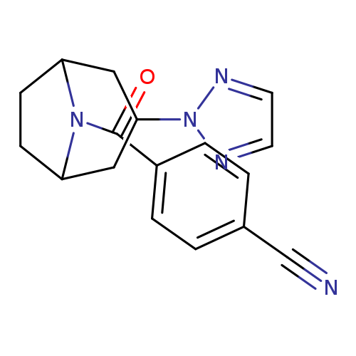 4-[3-(2H-1,2,3-triazol-2-yl)-8-azabicyclo[3.2.1]octane-8-carbonyl]benzonitrile