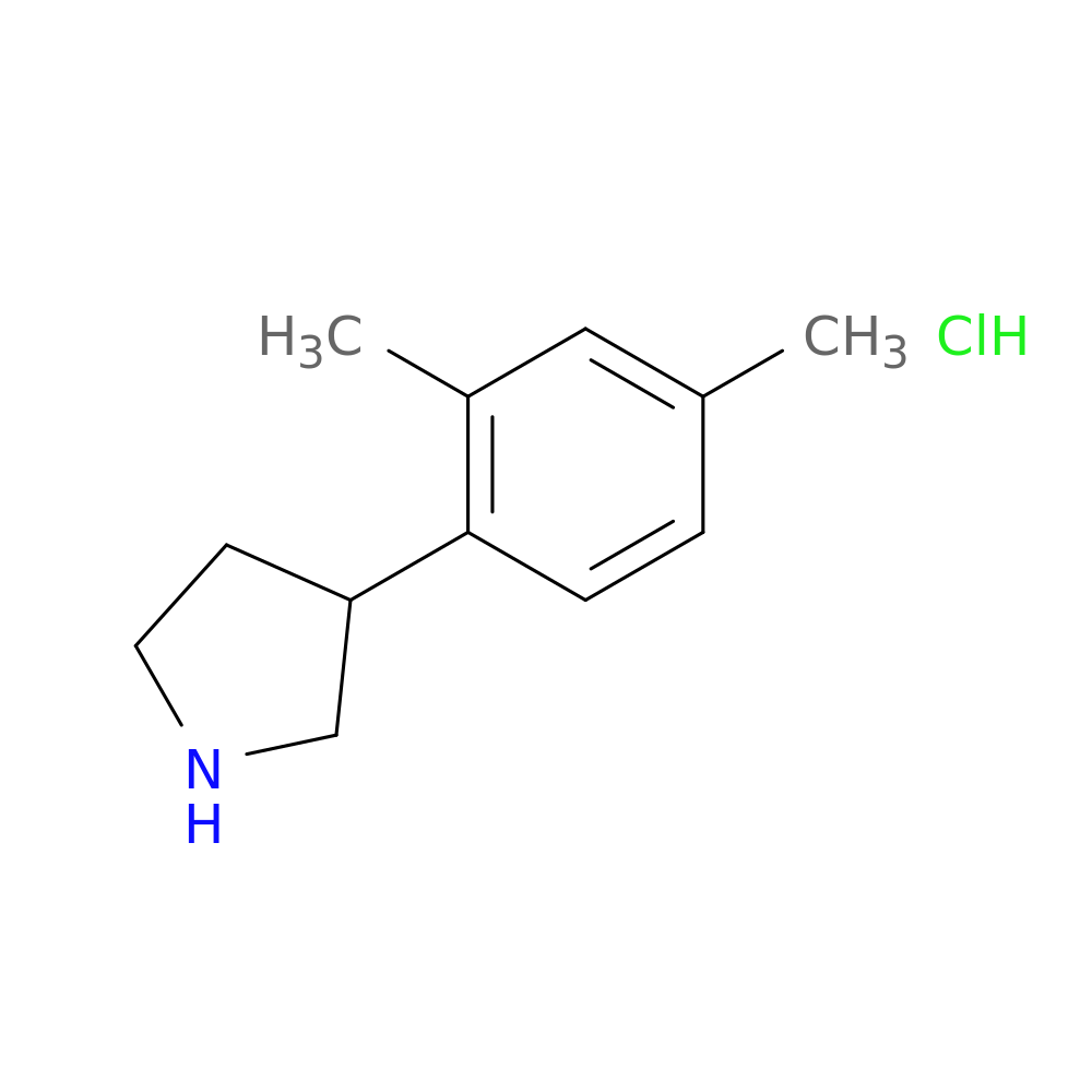 3-(2,4-dimethylphenyl)pyrrolidine hydrochloride