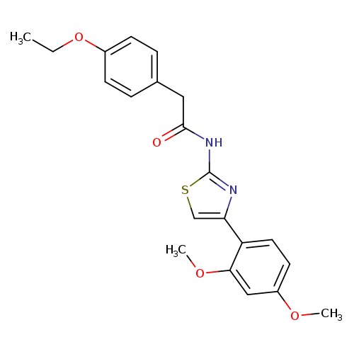 N-[4-(2,4-dimethoxyphenyl)-1,3-thiazol-2-yl]-2-(4-ethoxyphenyl)acetamide
