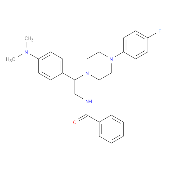 N-{2-[4-(dimethylamino)phenyl]-2-[4-(4-fluorophenyl)piperazin-1-yl]ethyl}benzamide