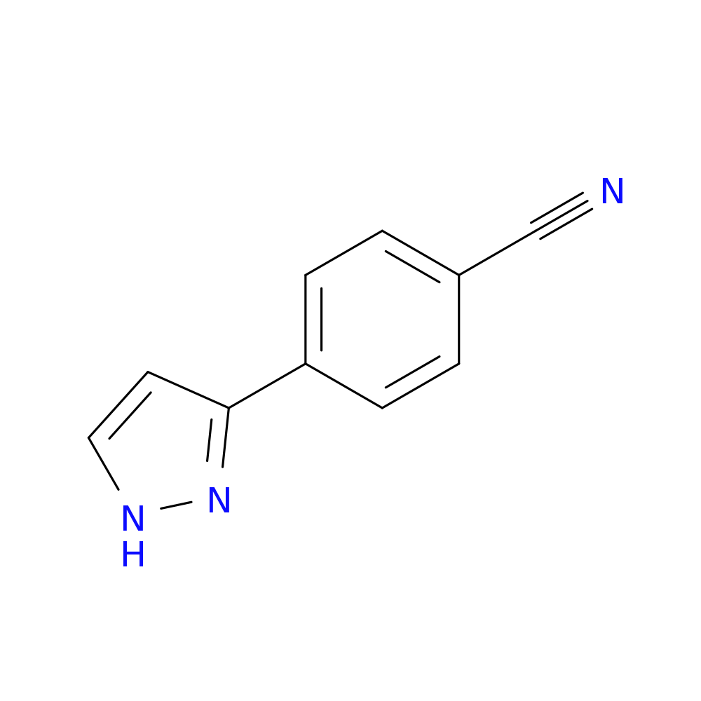 4-(1H-Pyrazol-3-yl)benzonitrile