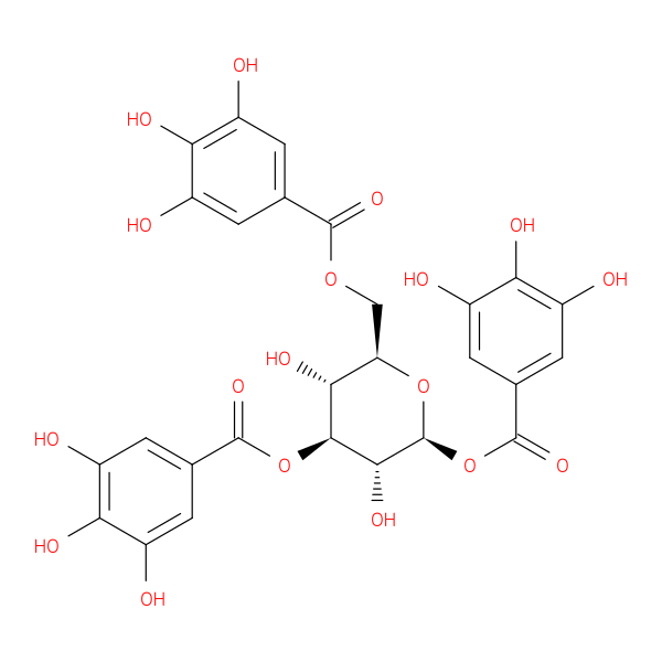 (2S,3R,4S,5R,6R)-3,5-Dihydroxy-6-(((3,4,5-trihydroxybenzoyl)oxy)methyl)tetrahydro-2H-pyran-2,4-diyl bis(3,4,5-trihydroxybenzoate)