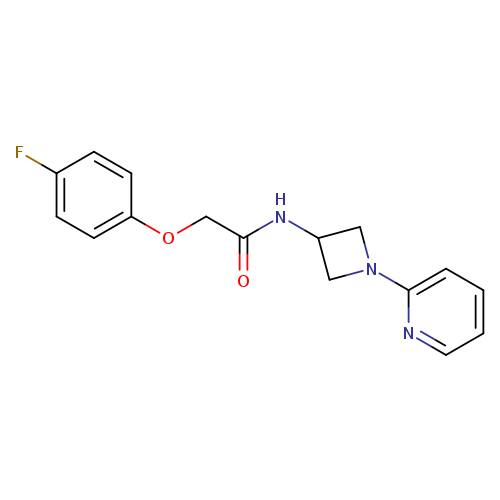 2-(4-fluorophenoxy)-N-[1-(pyridin-2-yl)azetidin-3-yl]acetamide