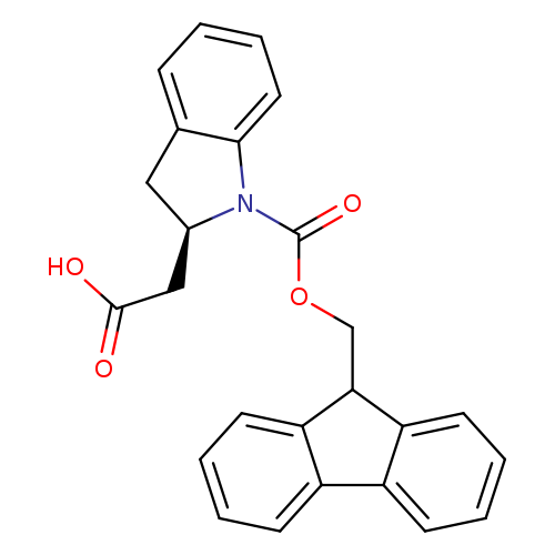 2-[(2R)-1-{[(9H-fluoren-9-yl)methoxy]carbonyl}-2,3-dihydro-1H-indol-2-yl]aceticacid