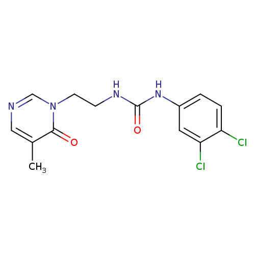 1-(3,4-dichlorophenyl)-3-[2-(5-methyl-6-oxo-1,6-dihydropyrimidin-1-yl)ethyl]urea