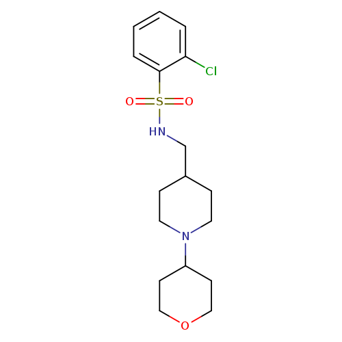 2-chloro-N-{[1-(oxan-4-yl)piperidin-4-yl]methyl}benzene-1-sulfonamide
