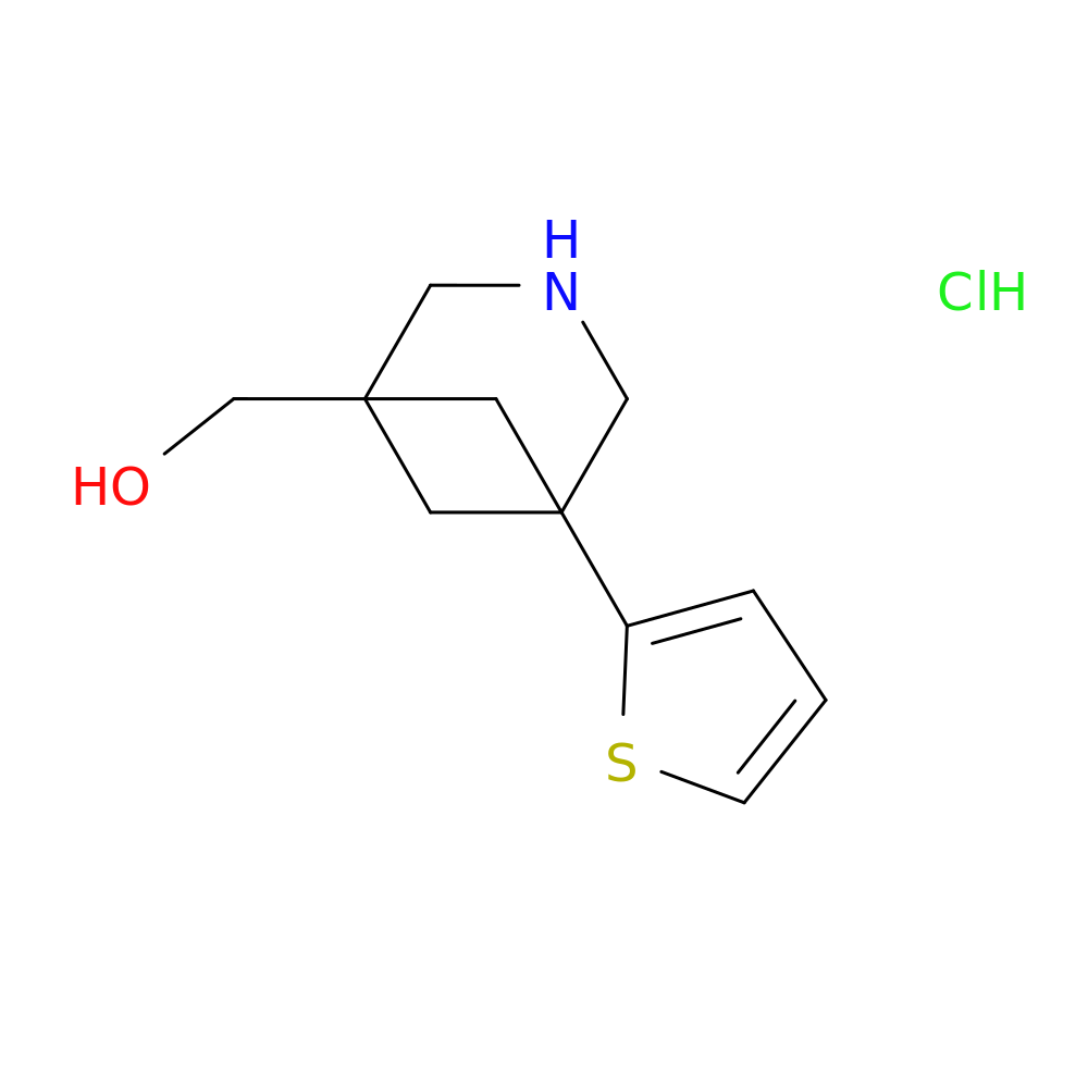 [5-(thiophen-2-yl)-3-azabicyclo[3.1.1]heptan-1-yl]methanolhydrochloride