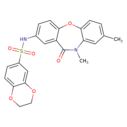 N-{6,9-dimethyl-10-oxo-2-oxa-9-azatricyclo[9.4.0.0^{3,8}]pentadeca-1(11),3(8),4,6,12,14-hexaen-13-yl}-2,3-dihydro-1,4-benzodioxine-6-sulfonamide