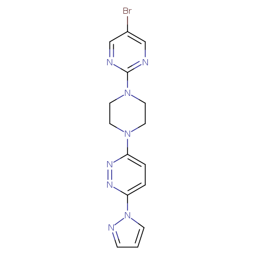3-[4-(5-bromopyrimidin-2-yl)piperazin-1-yl]-6-(1H-pyrazol-1-yl)pyridazine
