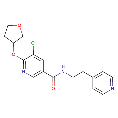 5-chloro-6-(oxolan-3-yloxy)-N-[2-(pyridin-4-yl)ethyl]pyridine-3-carboxamide