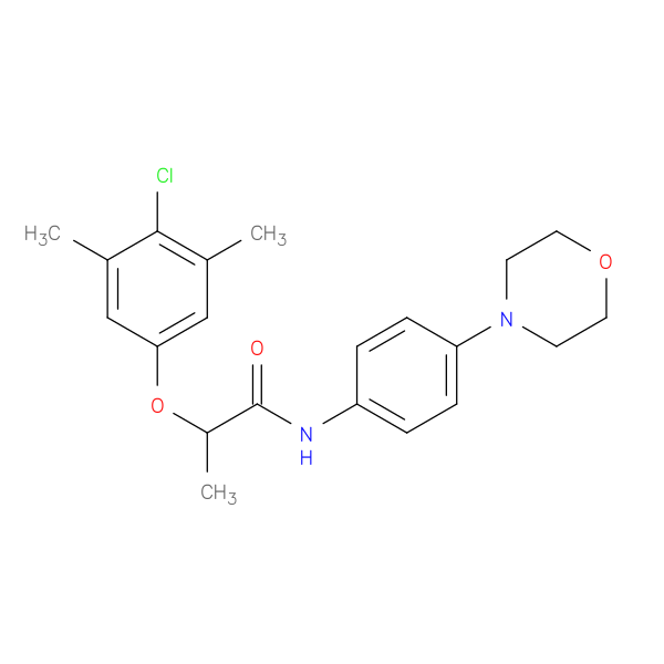 2-(4-chloro-3,5-dimethylphenoxy)-N-[4-(morpholin-4-yl)phenyl]propanamide