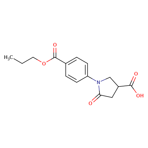5-Oxo-1-[4-(propoxycarbonyl)phenyl]pyrrolidine-3-carboxylic acid