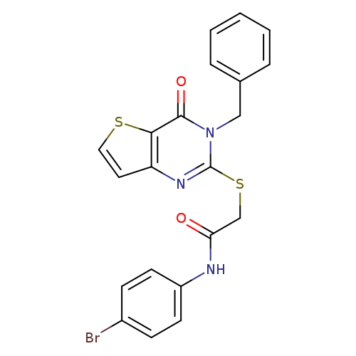 2-({3-benzyl-4-oxo-3H,4H-thieno[3,2-d]pyrimidin-2-yl}sulfanyl)-N-(4-bromophenyl)acetamide