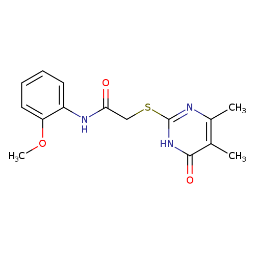 2-[(4,5-dimethyl-6-oxo-1,6-dihydropyrimidin-2-yl)sulfanyl]-N-(2-methoxyphenyl)acetamide