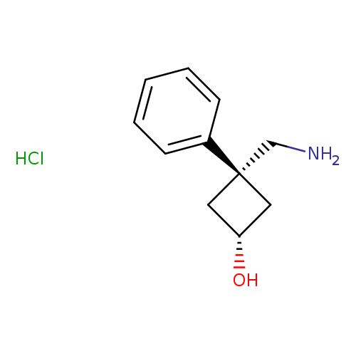 3-(aminomethyl)-3-phenylcyclobutan-1-ol hydrochloride