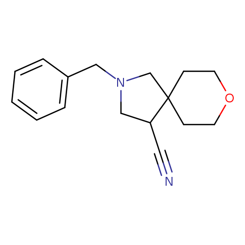 2-benzyl-8-oxa-2-azaspiro[4.5]decane-4-carbonitrile