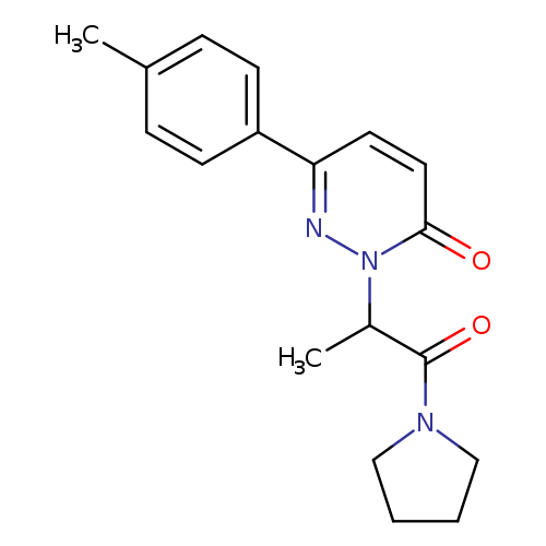 6-(4-methylphenyl)-2-[1-oxo-1-(pyrrolidin-1-yl)propan-2-yl]-2,3-dihydropyridazin-3-one