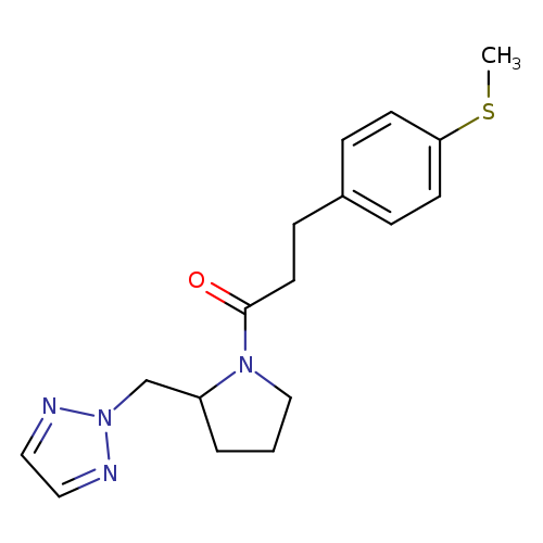 3-[4-(methylsulfanyl)phenyl]-1-{2-[(2H-1,2,3-triazol-2-yl)methyl]pyrrolidin-1-yl}propan-1-one