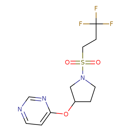 4-{[1-(3,3,3-trifluoropropanesulfonyl)pyrrolidin-3-yl]oxy}pyrimidine