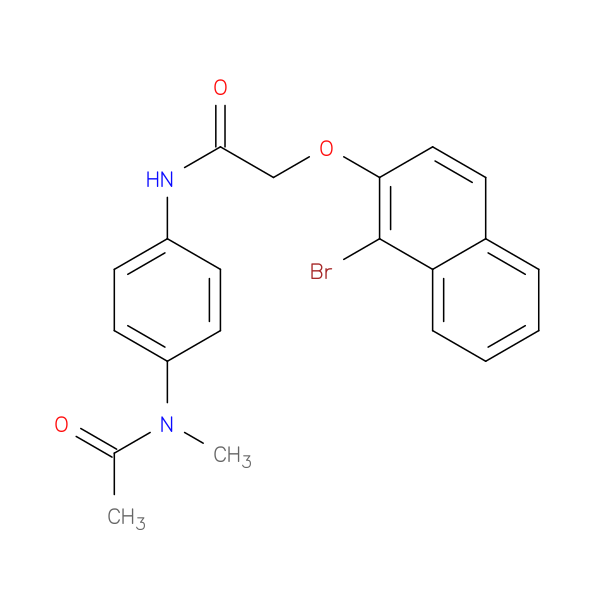 N-{4-[acetyl(methyl)amino]phenyl}-2-[(1-bromo-2-naphthyl)oxy]acetamide