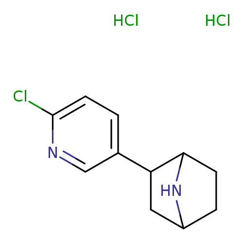 7-Azabicyclo[2.2.1]heptane, 2-(6-chloro-3-pyridinyl)-, hydrochloride (1:2), (1R,2R,4S)-