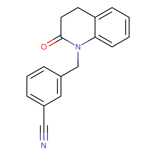 3-[(2-oxo-1,2,3,4-tetrahydroquinolin-1-yl)methyl]benzonitrile