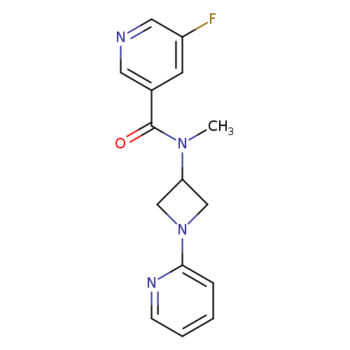 5-fluoro-N-methyl-N-[1-(pyridin-2-yl)azetidin-3-yl]pyridine-3-carboxamide