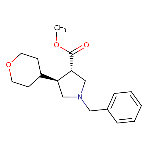 rac-methyl(3R,4R)-1-benzyl-4-(oxan-4-yl)pyrrolidine-3-carboxylate,trans