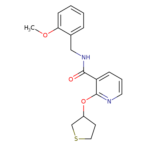 N-[(2-methoxyphenyl)methyl]-2-(thiolan-3-yloxy)pyridine-3-carboxamide