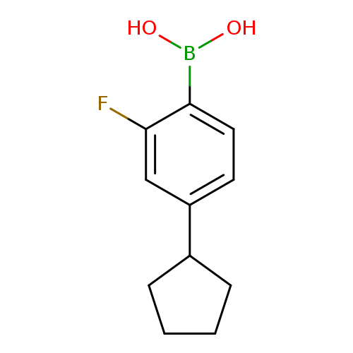 (4-Cyclopentyl-2-fluorophenyl)boronicacid