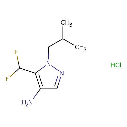 5-(difluoromethyl)-1-(2-methylpropyl)-1H-pyrazol-4-amine hydrochloride
