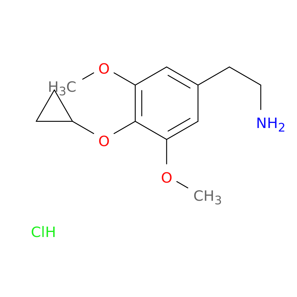 2-(4-cyclopropoxy-3,5-dimethoxyphenyl)ethan-1-amine hydrochloride