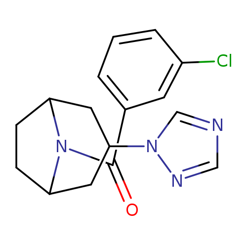 8-(3-chlorobenzoyl)-3-(1H-1,2,4-triazol-1-yl)-8-azabicyclo[3.2.1]octane