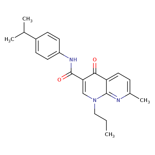 7-methyl-4-oxo-N-[4-(propan-2-yl)phenyl]-1-propyl-1,4-dihydro-1,8-naphthyridine-3-carboxamide