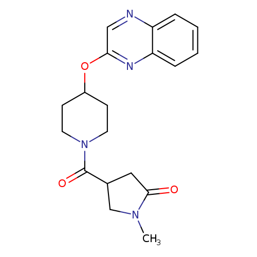 1-methyl-4-[4-(quinoxalin-2-yloxy)piperidine-1-carbonyl]pyrrolidin-2-one