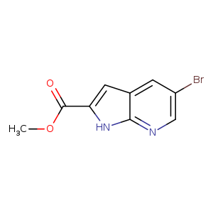 1H-Pyrrolo[2,3-b]pyridine-2-carboxylic acid, 5-bromo-, methyl ester