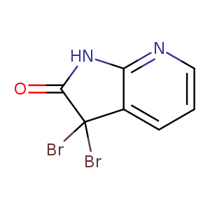 2H-Pyrrolo[2,3-b]pyridin-2-one, 3,3-dibromo-1,3-dihydro-