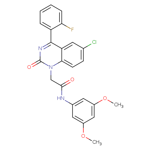 2-[6-chloro-4-(2-fluorophenyl)-2-oxo-1,2-dihydroquinazolin-1-yl]-N-(3,5-dimethoxyphenyl)acetamide