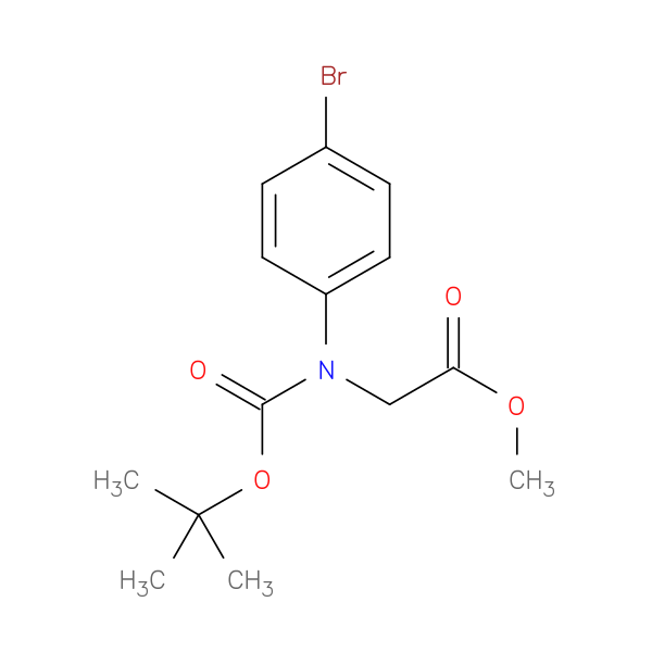 Methyl 2-((4-bromophenyl)(tert-butoxycarbonyl)amino)acetate