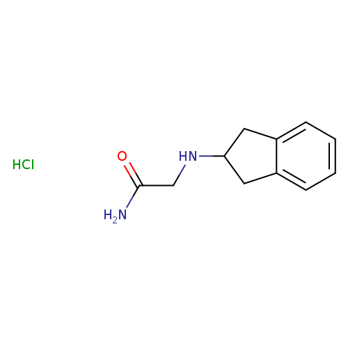 Acetamide, 2-[(2,3-dihydro-1H-inden-2-yl)amino]-, hydrochloride (1:1)