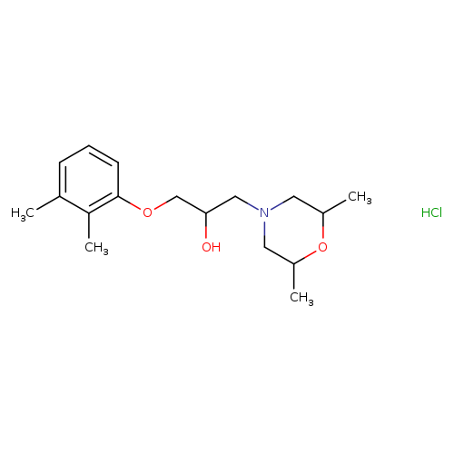 1-(2,6-dimethylmorpholin-4-yl)-3-(2,3-dimethylphenoxy)propan-2-ol hydrochloride