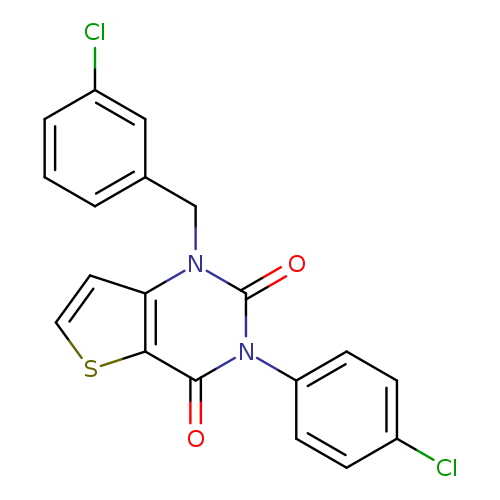 3-(4-chlorophenyl)-1-[(3-chlorophenyl)methyl]-1H,2H,3H,4H-thieno[3,2-d]pyrimidine-2,4-dione