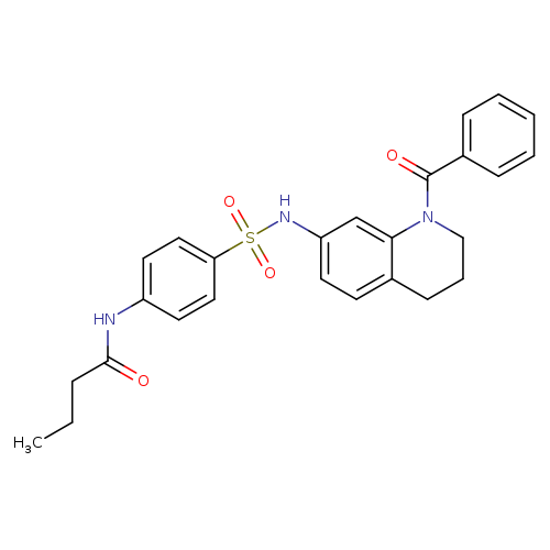 N-{4-[(1-benzoyl-1,2,3,4-tetrahydroquinolin-7-yl)sulfamoyl]phenyl}butanamide