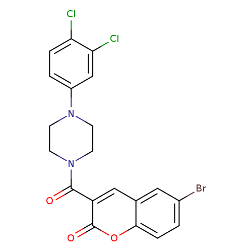 6-bromo-3-[4-(3,4-dichlorophenyl)piperazine-1-carbonyl]-2H-chromen-2-one